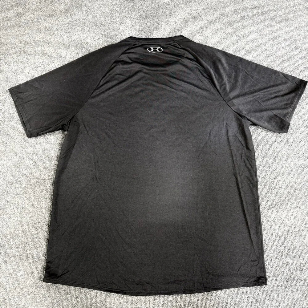 Under Armour Mens Tech Tee Size XL Black Short Sleeve Crew Neck Athletic